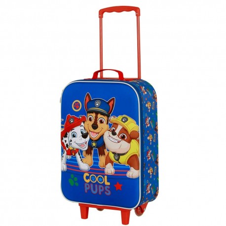 Paw Patrol La Patrulla Canina Cool Maleta Trolley Soft 3D, Azul