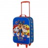 Valise Trolley 3D Souple Paw Patrol, Bleu