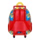 Disney Mickey Mouse Scooter Mochila 3D con Ruedas Pequeña, Azul