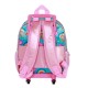 Disney Minnie Mouse Greet Mochila 3D con Ruedas Pequeña, Turquesa