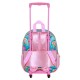 Disney Minnie Mouse Greet Mochila 3D con Ruedas Pequeña, Turquesa