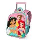 Disney Princesas Charm Mochila 3D con Ruedas Pequeña, Rosa