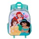 Disney Princesas Rainbows Mochila 3D con Ruedas Pequeña, Multicolor
