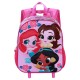 Disney Princesas Flowers Mochila 3D con Ruedas Pequeña, Rosa
