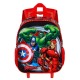 Marvel Los Vengadores Almighty Mochila 3D con Ruedas Pequeña, Rojo