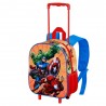 Mochila 3D Marvel Vingadores com Rodas Pequena