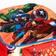 Marvel Los Vengadores Attack Mochila 3D con Ruedas Pequeña, Rojo