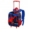 Mochila 3D com Rodas Pequena do Homem-Aranha para Crianças - Marvel