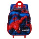 Marvel Spiderman Wall Mochila 3D con Ruedas Pequeña, Rojo