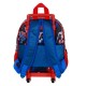 Marvel Spiderman Wall Mochila 3D con Ruedas Pequeña, Rojo