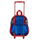 Marvel Spiderman Wall Mochila 3D con Ruedas Pequeña, Rojo