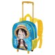 One Piece Monkey Mochila con Ruedas Pequeña, Azul
