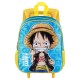 One Piece Monkey Mochila con Ruedas Pequeña, Azul