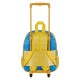 One Piece Monkey Mochila con Ruedas Pequeña, Azul