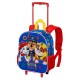 Paw Patrol La Patrulla Canina Cool Mochila 3D con Ruedas Pequeña, Azul