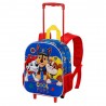 Mochila 3D com Rodas Patrulha Canina, Azul