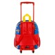 Paw Patrol La Patrulla Canina Cool Mochila 3D con Ruedas Pequeña, Azul