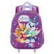 Paw Patrol La Patrulla Canina Magic Mochila 3D con Ruedas Pequeña, Lila
