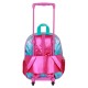 Disney Frozen 2 Family Mochila 3D con Ruedas Pequeña, Azul