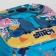 Mochila 3D com rodas Lilo e Stitch turquesa infantil