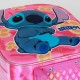 Disney Lilo y Stitch Cute Mochila 3D con Ruedas Pequeña, Rosa