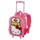 Sanrio Hello Kitty 3D Rolling Backpack in Pink for Kids