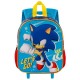 Sonic The Hedgehog - SEGA Go Mochila 3D con Ruedas Pequeña, Azul