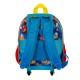 Sonic The Hedgehog - SEGA Go Mochila 3D con Ruedas Pequeña, Azul