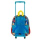 Sonic The Hedgehog - SEGA Go Mochila 3D con Ruedas Pequeña, Azul