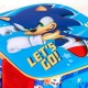 Sonic The Hedgehog - SEGA Go Mochila 3D con Ruedas Pequeña, Azul