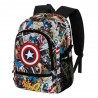 Marvel Capitán América Comic Mochila Fight FAN 2.2, Multicolor