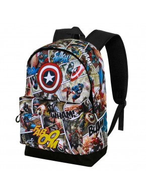 Marvel Capitán América Comic Mochila HS FAN 2.2, Multicolor