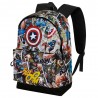 Marvel Capitán América Comic Mochila HS FAN 2.2, Multicolor
