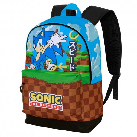 Sonic The Hedgehog - SEGA Greenhill Mochila HS FAN 2.2, Multicolor