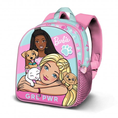 Barbie Pets Mochila Basic, Rosa
