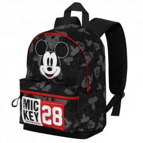 Disney Mickey Mouse Year Mochila Pequeña HS FAN, Negro