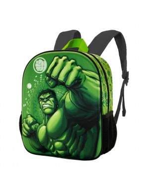 Marvel Hulk Fist Mochila 3D Pequeña, Verde