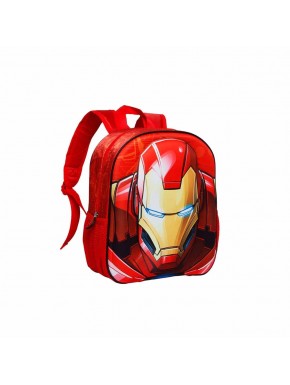 Marvel Iron Man Stark Mochila 3D Pequeña, Multicolor