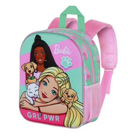 Barbie Pets Mochila 3D Elite, Rosa