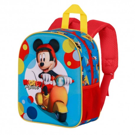 Disney Mickey Mouse Scooter Mochila 3D Elite, Azul