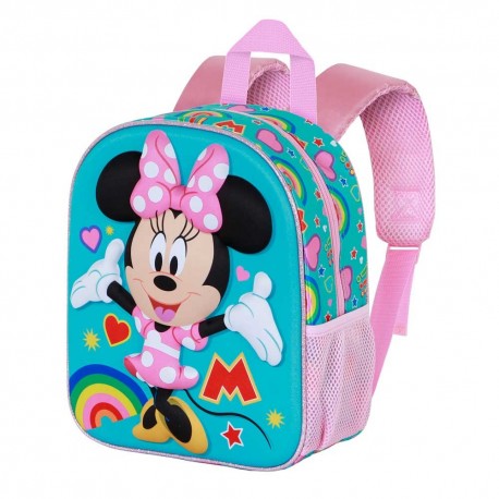 Disney Minnie Mouse Greet Mochila 3D Elite, Turquesa