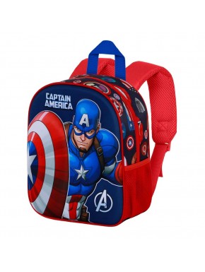 Marvel Capitán América Patriot Mochila 3D Elite, Multicolor