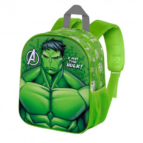 Marvel Hulk Rage Mochila 3D Elite, Verde
