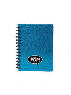 Oh My Pop Blue Libreta Shine, Azul