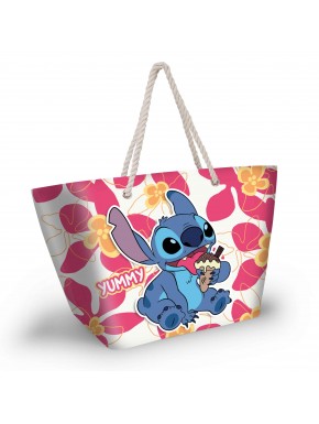 Disney Lilo y Stitch Ice Cream Bolsa de Playa Soleil, Rosa