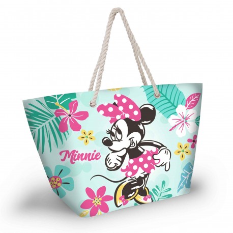 Disney Minnie Mouse Tropic Bolsa de Playa Soleil, Verde