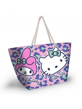 Sanrio Hello Kitty Safari Bolsa de Playa Soleil, Rosa