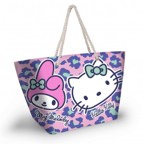 Sanrio Hello Kitty Safari Bolsa de Playa Soleil, Rosa