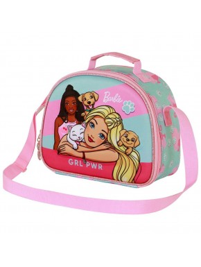 Barbie Pets Bolsa Portamerienda 3D, Rosa