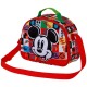 Disney Mickey Mouse Mood Bolsa Portamerienda 3D, Multicolor